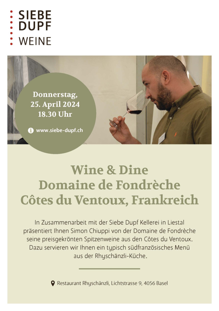 Wine & Dine - Domaine de Fondrèche